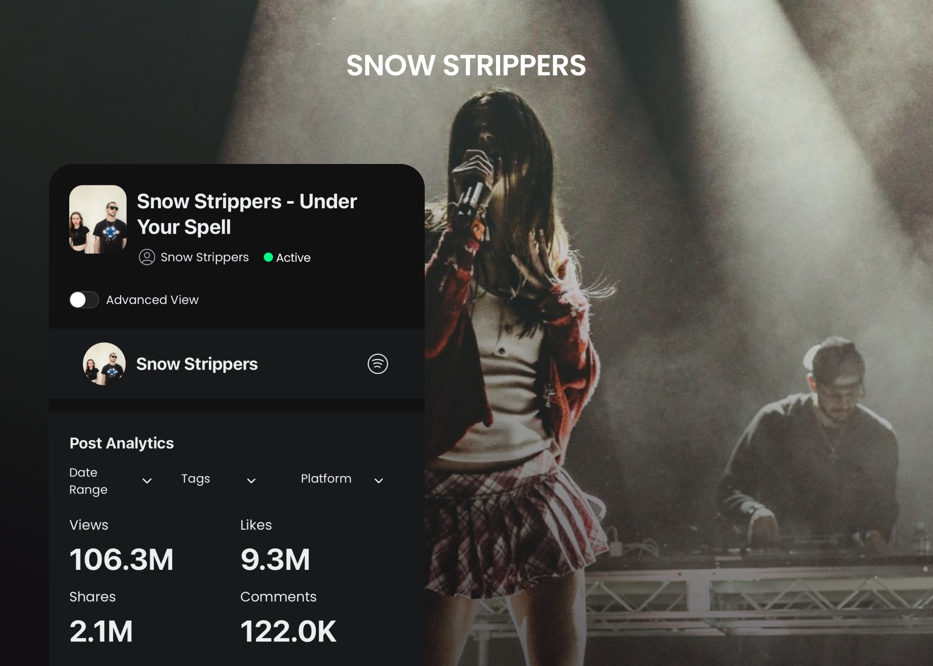 Snow Strippers — Snow Strippers #UnderYourSpell Campaign - No. 20 Trending on Instagram